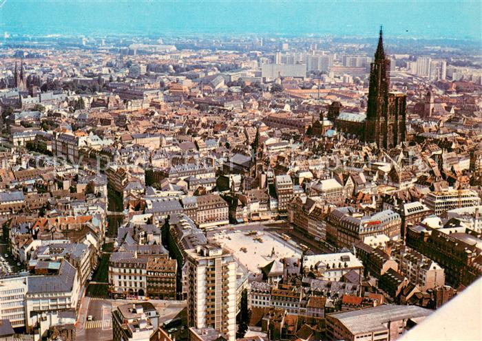 Strasbourg Alsace Fliegeraufnahme La Cathedrale