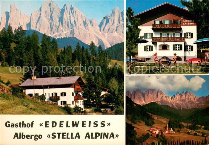 St Magdalena Villnoess Gasthof Edelweiss Albergo-Stella-Alpina