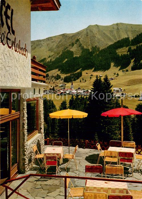Riezlern Kleinwalsertal Vorarlberg Terrassen-Cafe-Hotel Erlebach