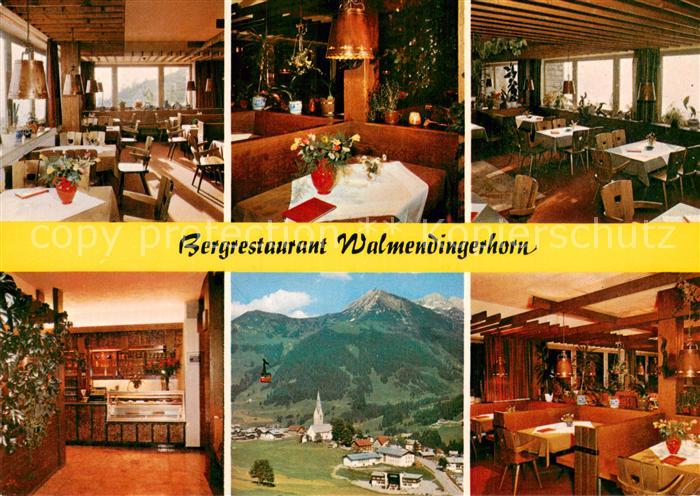 Mittelberg Kleinwalsertal Bergrestaurant Walmendingerhorn Teilansichten