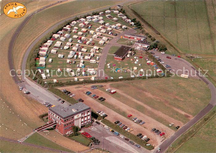 Husum Nordfriesland Fliegeraufnahme Campingplatz Hochdock