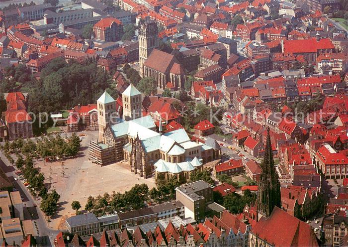 Muenster Westfalen Fliegeraufnahme Dom