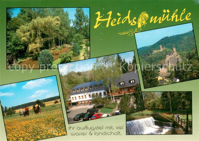 Manderscheid Eifel Restaurant-Cafe-Hotel Heidsmuehle Wasserlandschaft