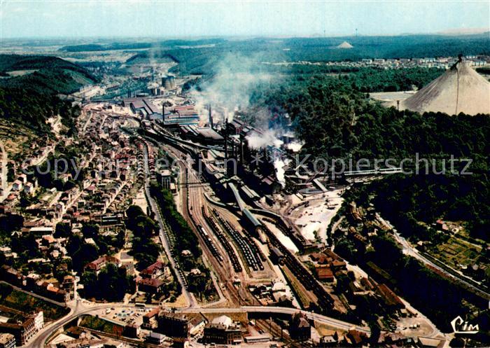 Longwy 54 Fliegeraufnahme Vallee de la Moulaine Usine de Senelle