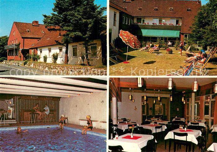 Westerland Sylt Muettererholungsheim d. AW-Hamburg Teilansichten m. Hallenbad u.