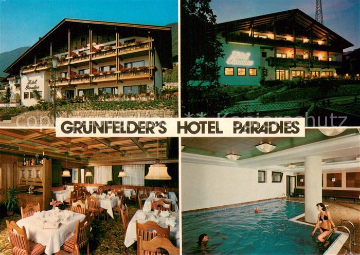 Marling Marlengo IT Gruenfelders Hotel Paradies Hallenbad