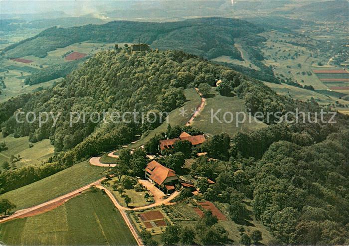 Kuessaberg Fliegeraufnahme Gasthof pension Kuessaburg m. Ferienheim Bernauer