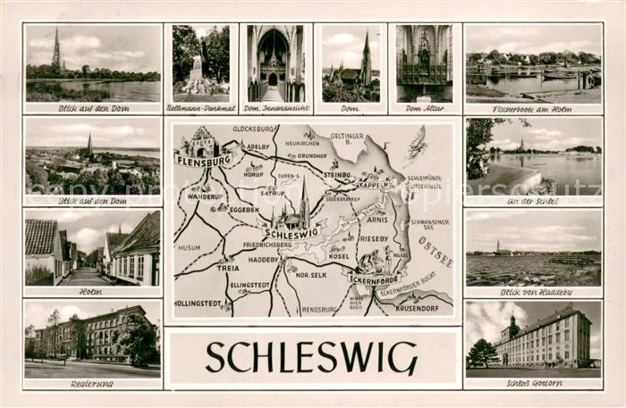 Schleswig Schlei Dom Holm Bellmann Denkmal Regierung Dom Inneres Altar Fischerbo