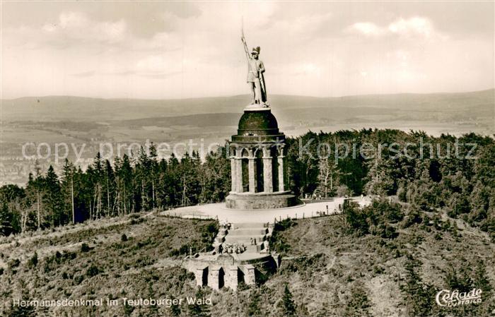 Teutoburgerwald Hermannsdenkmal Fliegeraufnahme