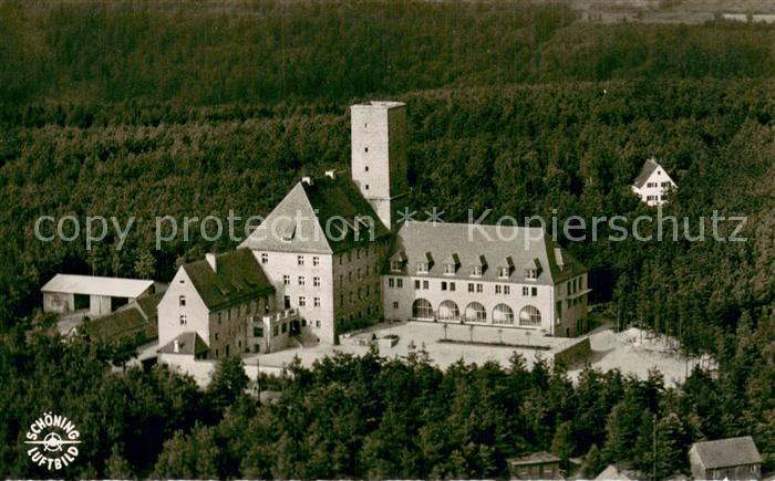 Ebermannstadt Burg Feuerstein Haus der kath Jugend Fliegeraufnahme