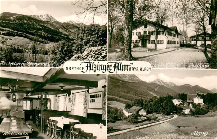 Siegsdorf Oberbayern Hochfelln und Hochgern Gasthaus Wirtsstube Alzing