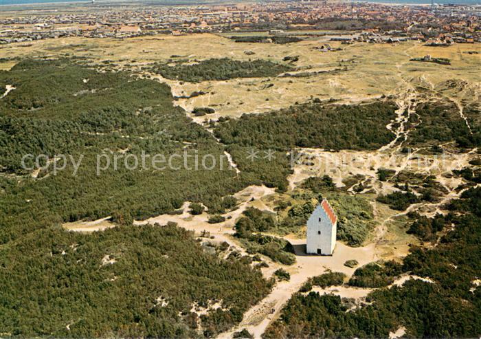 Skagen Den tilsandede kirke set fra luften