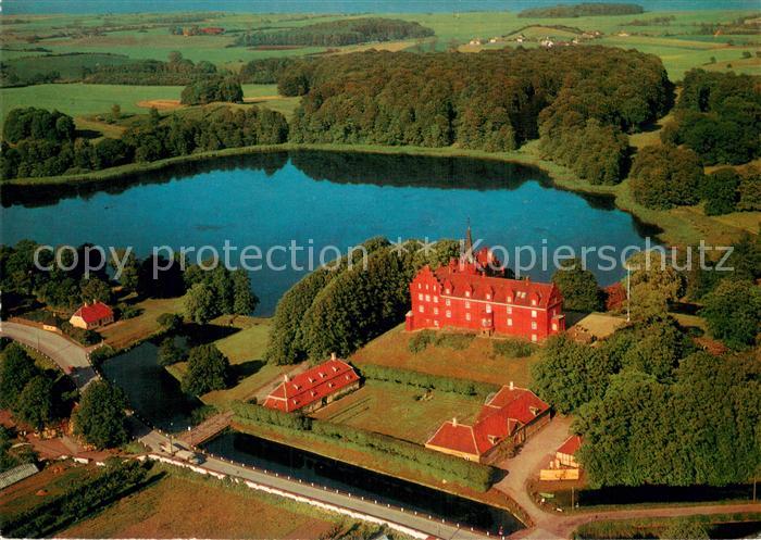 Langeland Daenemark Tranekaer Slot Fliegeraufnahme