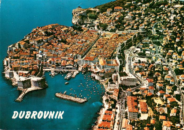 Dubrovnik Ragusa Fliegeraufnahme