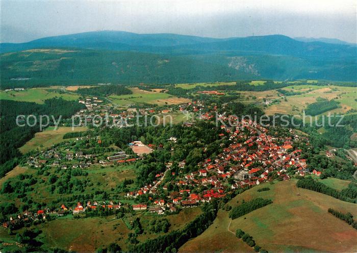St Andreasberg Harz Fliegeraufnahme mit Rehberg Achtermann Brocken und Wurmberg