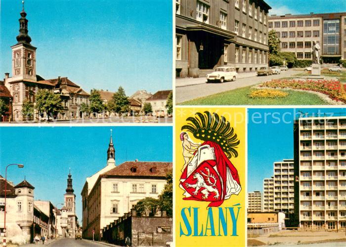Slany Schlan CZ namesti 9 kvetna Gottwaldovo namesti Vinarickeho ulice Nova vyst