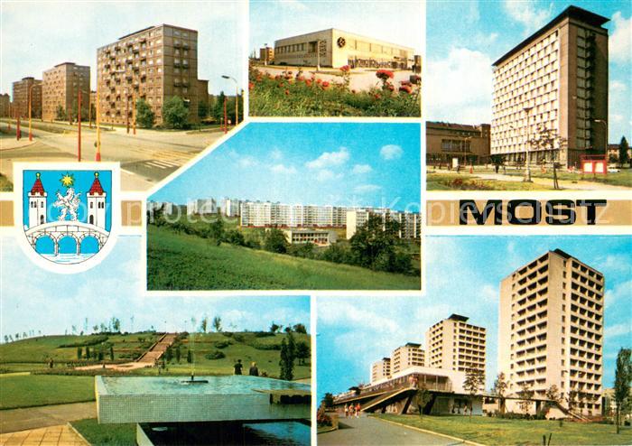 Most Bruex Czechia Trida Kl Gottwalda Kino Kosmos Domov mladeze Sidliste dr Smer