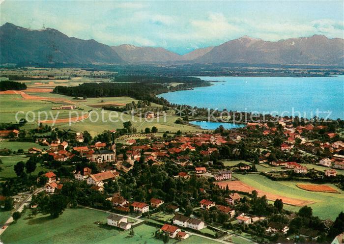 Chieming Chiemsee Fliegeraufnahme