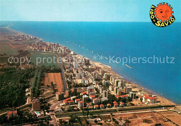 Lido di Savio IT mit Lido di Classe Fliegeraufnahme
