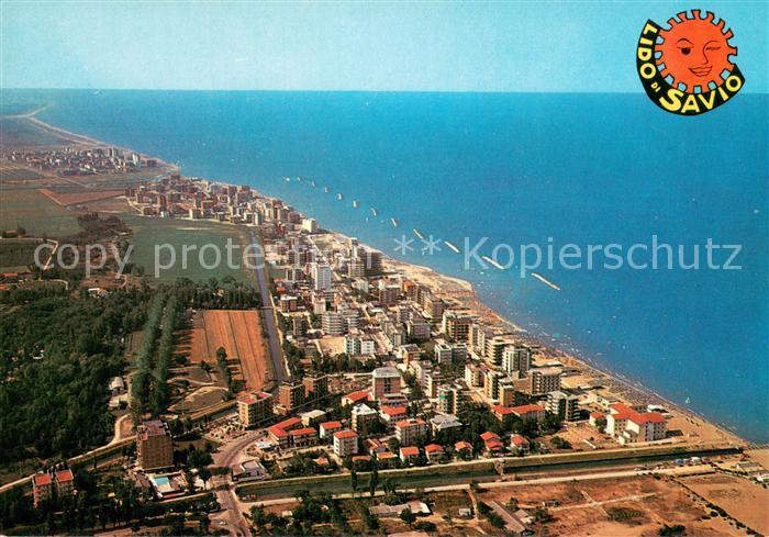 Lido di Savio IT mit Lido di Classe Fliegeraufnahme