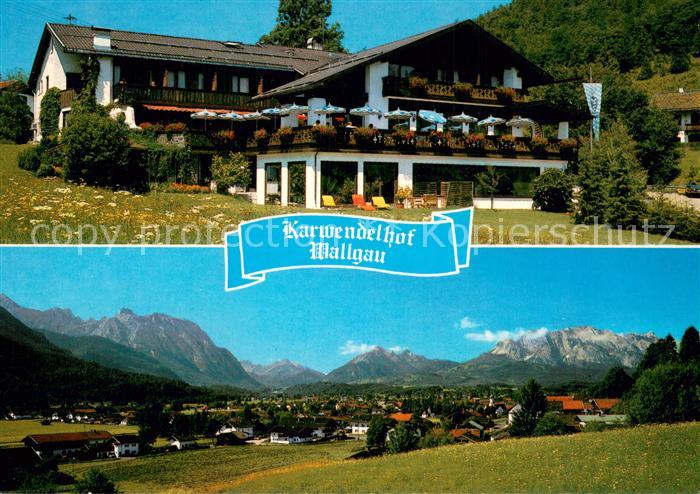 Wallgau Hotel Gasthof Karwendelhof Panorama