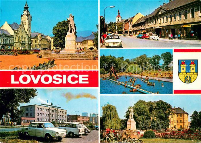 Lovosice CZ Namesti Rude armady Trida kvetna Koupaliste Severochemicke zavody Za