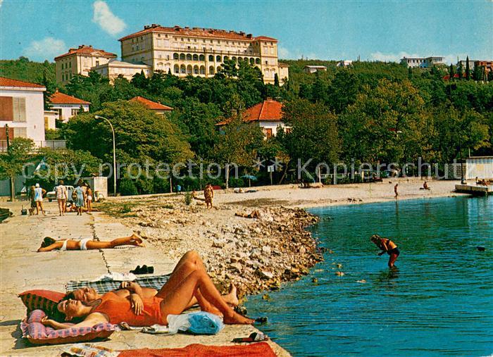 Crikvenica Kroatien Hotel Terapija Strand