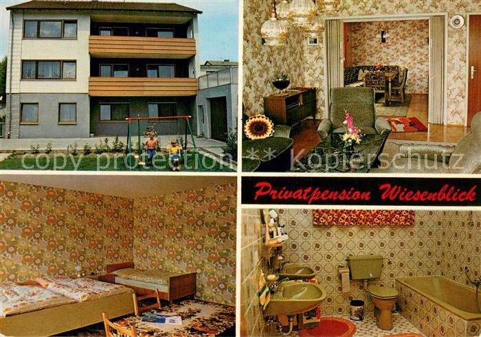 Neresheim Privatpension Wiesenblick Zimmer Gastraum Bad