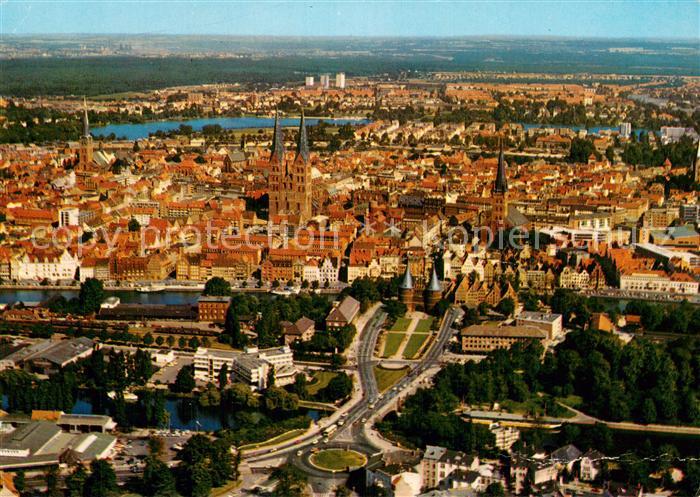 LueBECK  CITY Fliegeraufnahme