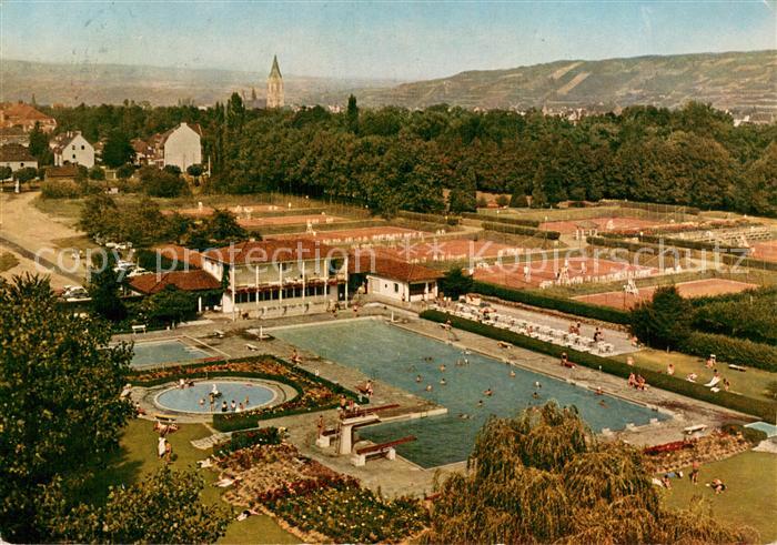 Bad Neuenahr-Ahrweiler Freibad und Tennisplaetze Fliegeraufnahme
