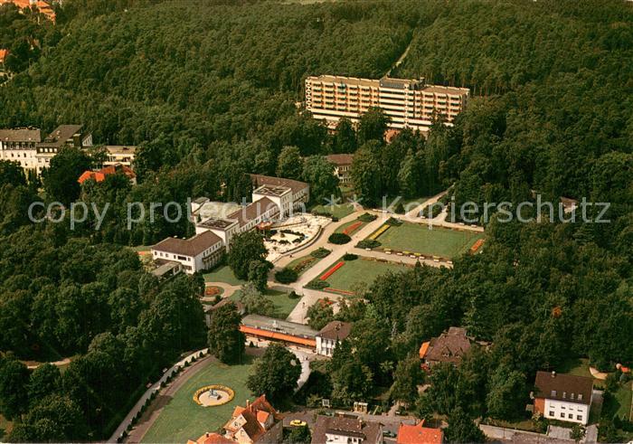 Bad Lippspringe Kaiser Karls Park und Klinik Martinus Quelle Fliegeraufnahme