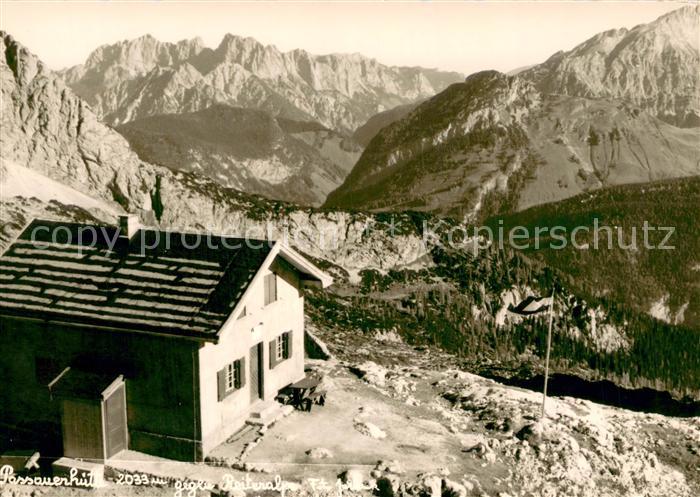 Passauerhuette 2033m Reiteralpe AT Fliegeraufnahme