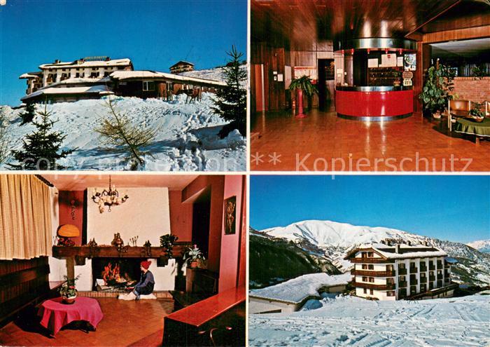 Polsa di Brentonico Hotel Dolomiti Rezeption Gastraum Winteridyll