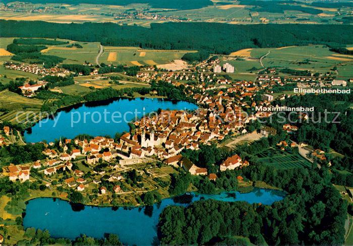 Bad Waldsee Fliegeraufnahme mit Elisabethenbad und Maximiliansbad