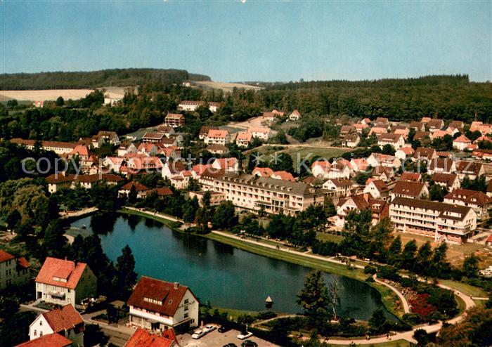 Bad Meinberg Fliegeraufnahme mit Kurparksee