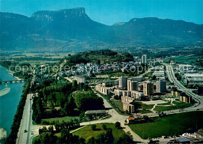Montmelian 73 Vue generale aerienne et le Mont Granier