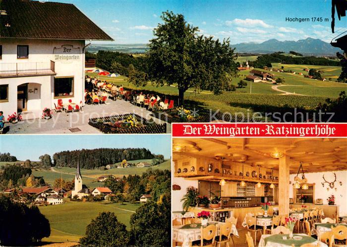 Greimharting Gasthaus Pension Der Weingarten Gastraum Panorama