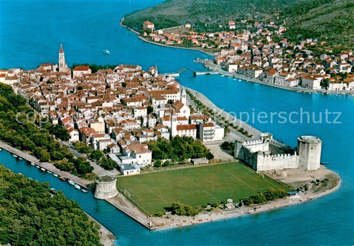 Trogir Trau Croatia Fliegeraufnahme
