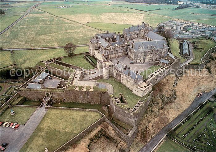 Stirling  Scotland UK Aerial view of Stirling Castle