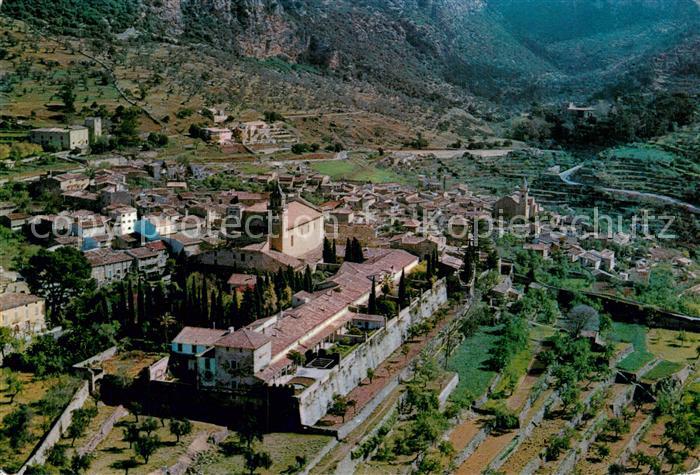 Valldemosa Valldemossa Mallorca ES Vista aerea En primer termino la Cartuja