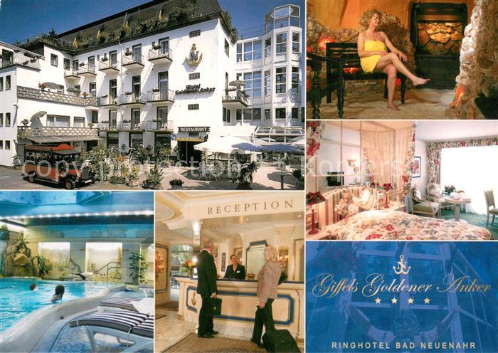 Bad Neuenahr-Ahrweiler Giffels Goldener Anker Hallenbad Reception Kaminzimmer Ga