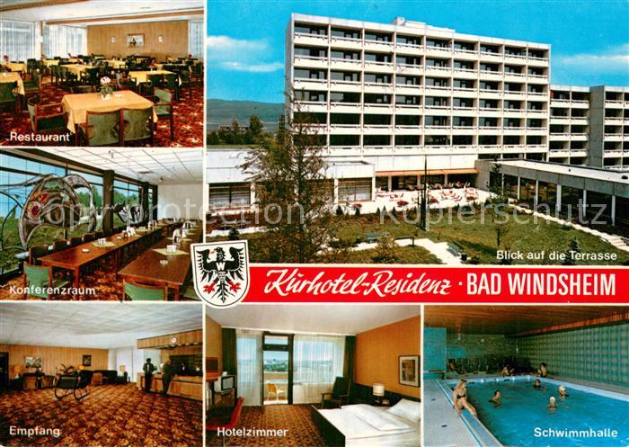 Bad Windsheim Kurhotel Residenz Restaurant Konfrenzraum Empfang Hotelzimmer Schw