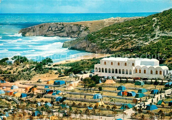 Peschici Gargano IT Centro Turistica S Nicola Fliegeraufnahme
