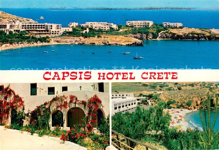 Agia Pelagia Crete GR Capsis Hotel Strand Kuestenpanorama