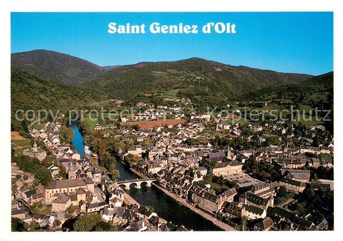 Saint-Geniez-d Olt Vallee du Lot vue aérienne