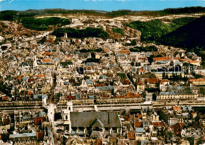 Besancon Doubs Eglise Sainte Madeleine et les quais vue aérienne