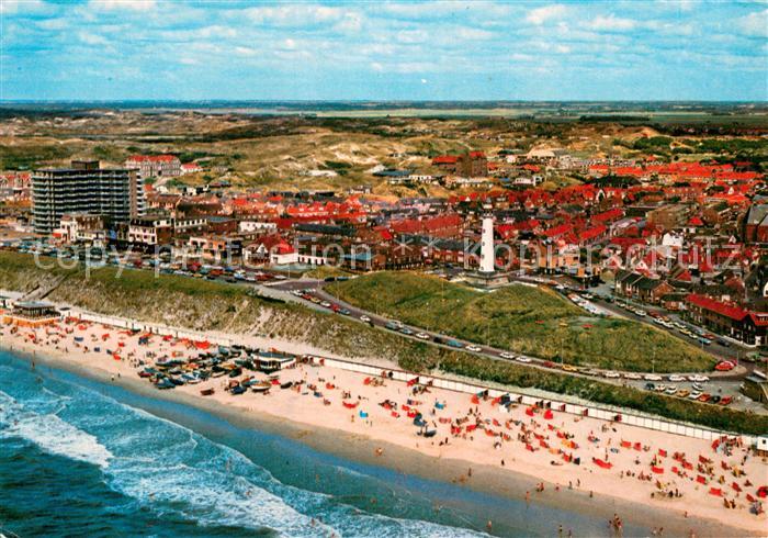 Egmond Zee Panorama Kuestenort Strand Leuchtturm Hotels