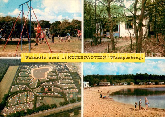Wezuperbrug Vakantie oord t Kuie RP Adtien Kinderspielplatz Badesee Luftaufnahme