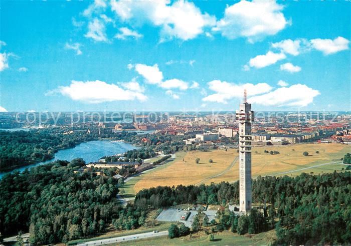 Stockholm Air view of the Koknos Tower and the city