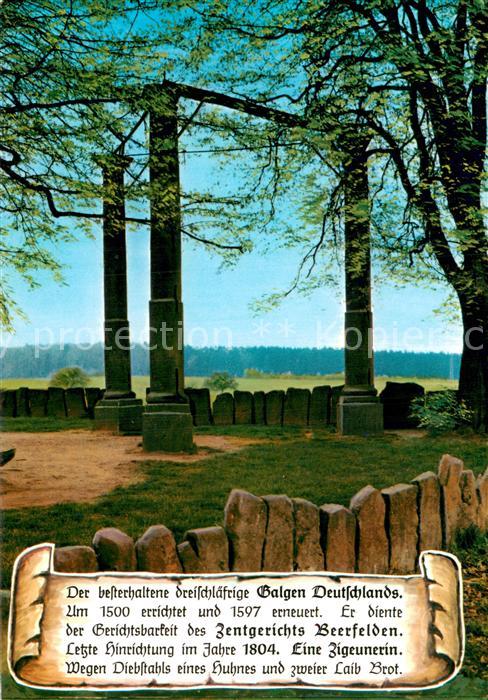 Beerfelden Odenwald Der dreischlaefrige Galgen